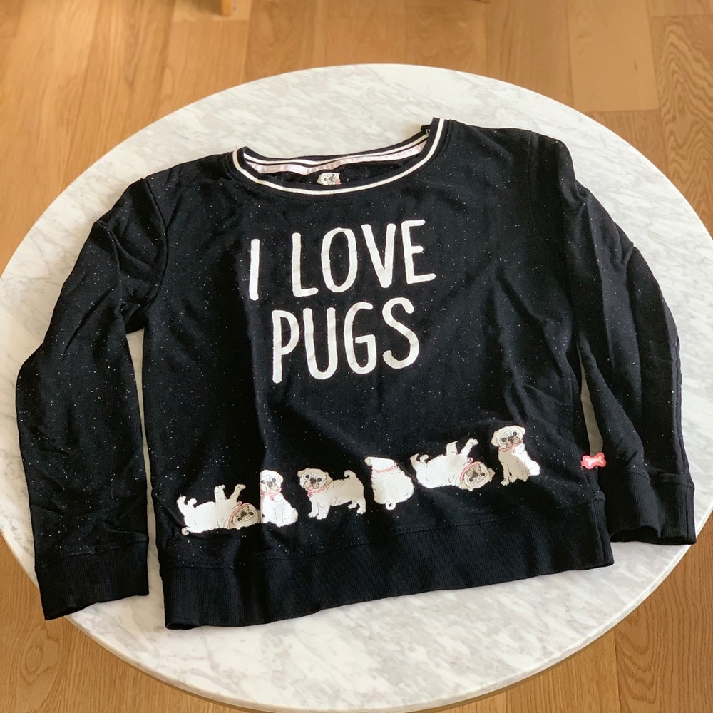 NWOT “I Love Pugs T-Shirt” PJ Top